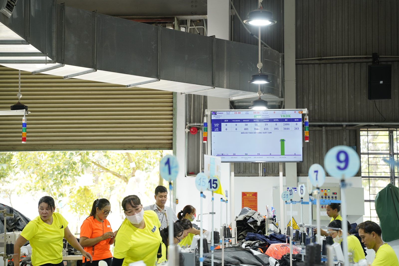 Planning and output board in the Viking Vietnam production area