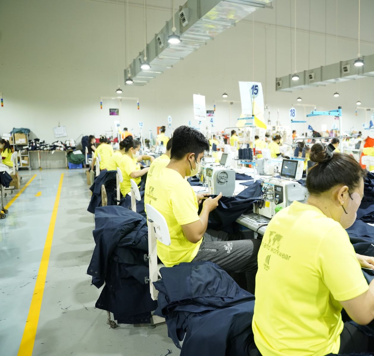 Direct support on a Viking Vietnam sewing line