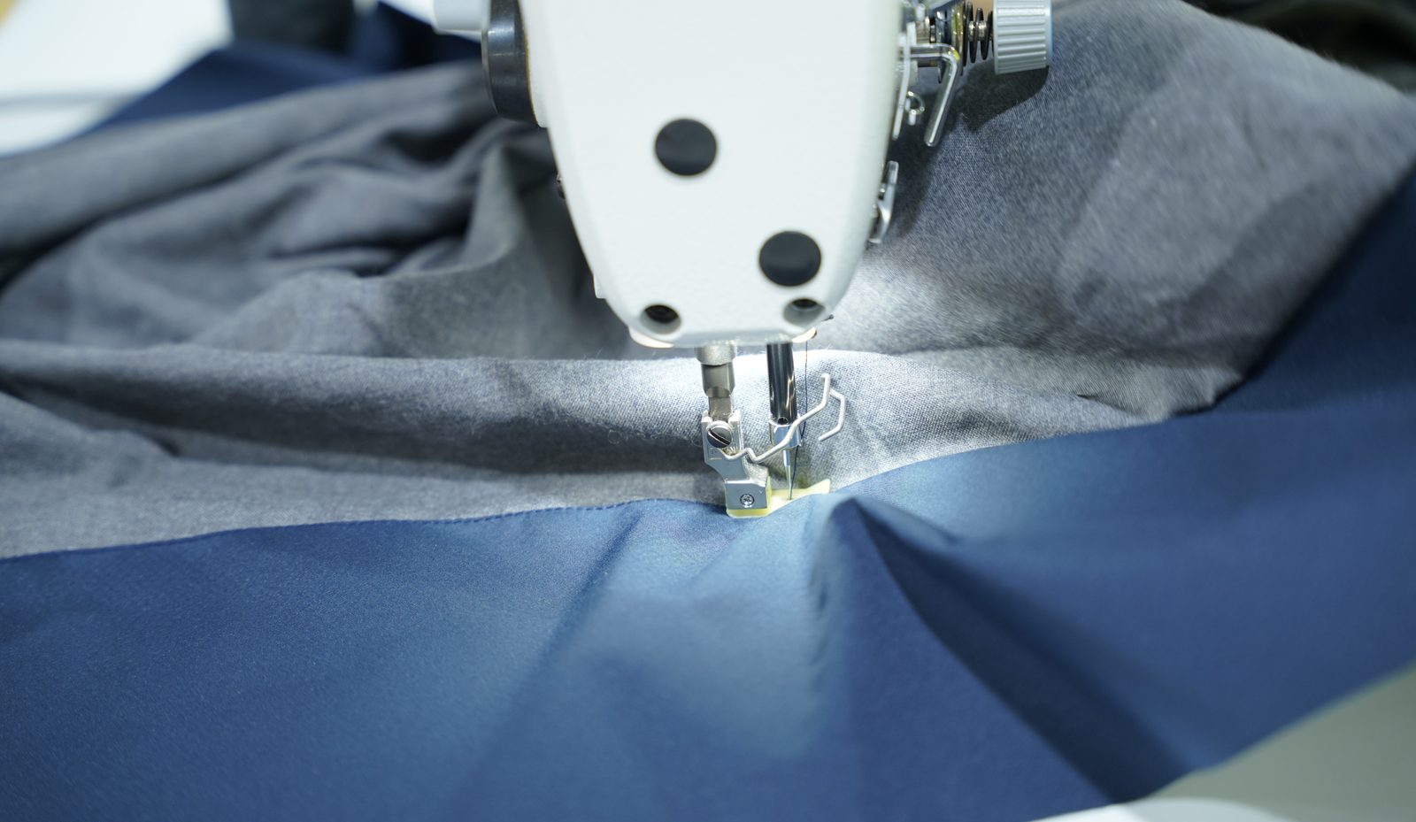 Seam detail on a technical garment at Viking Vietnam