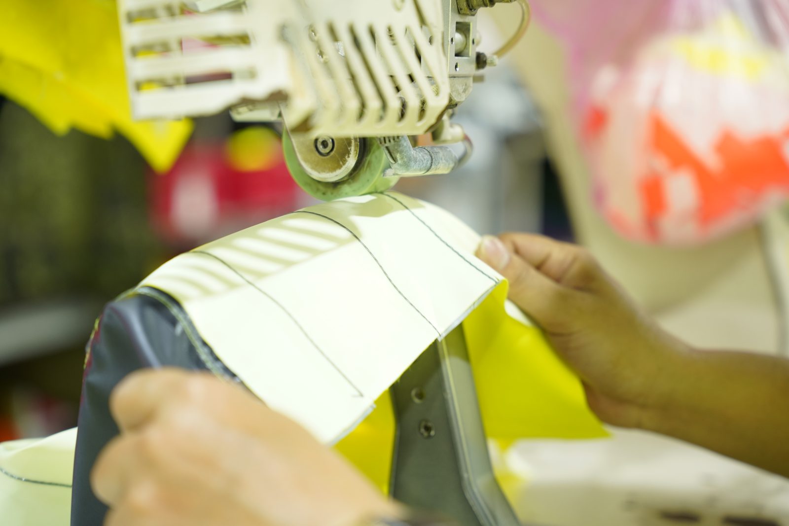 Checking material and functional trims before production at Viking Vietnam
