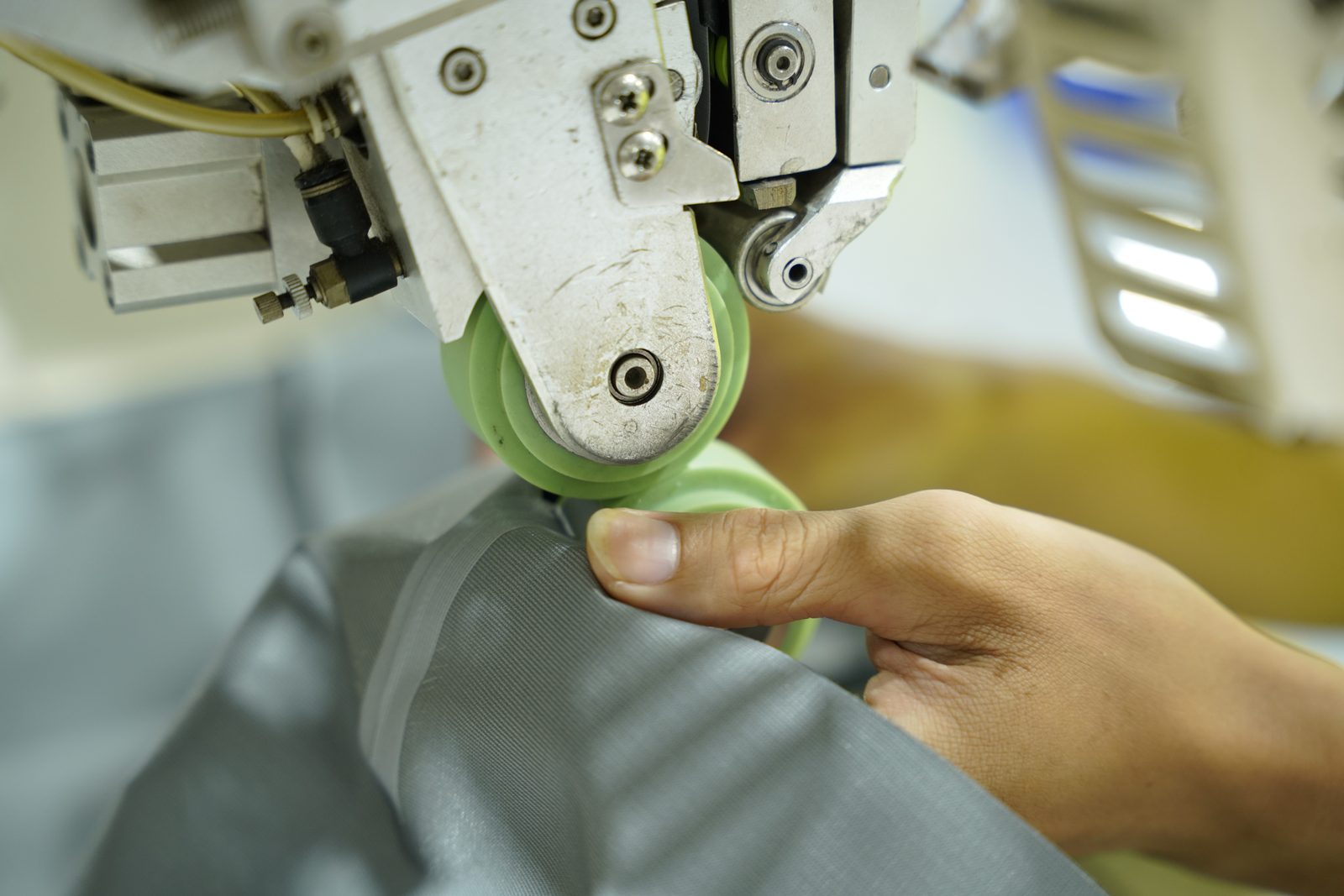 The seam sealing operation on laminate fabric at Viking Vietnam