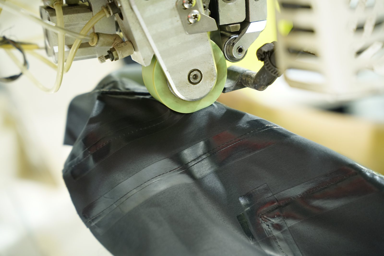 Waterproof technical fabric on the production line at Viking Vietnam