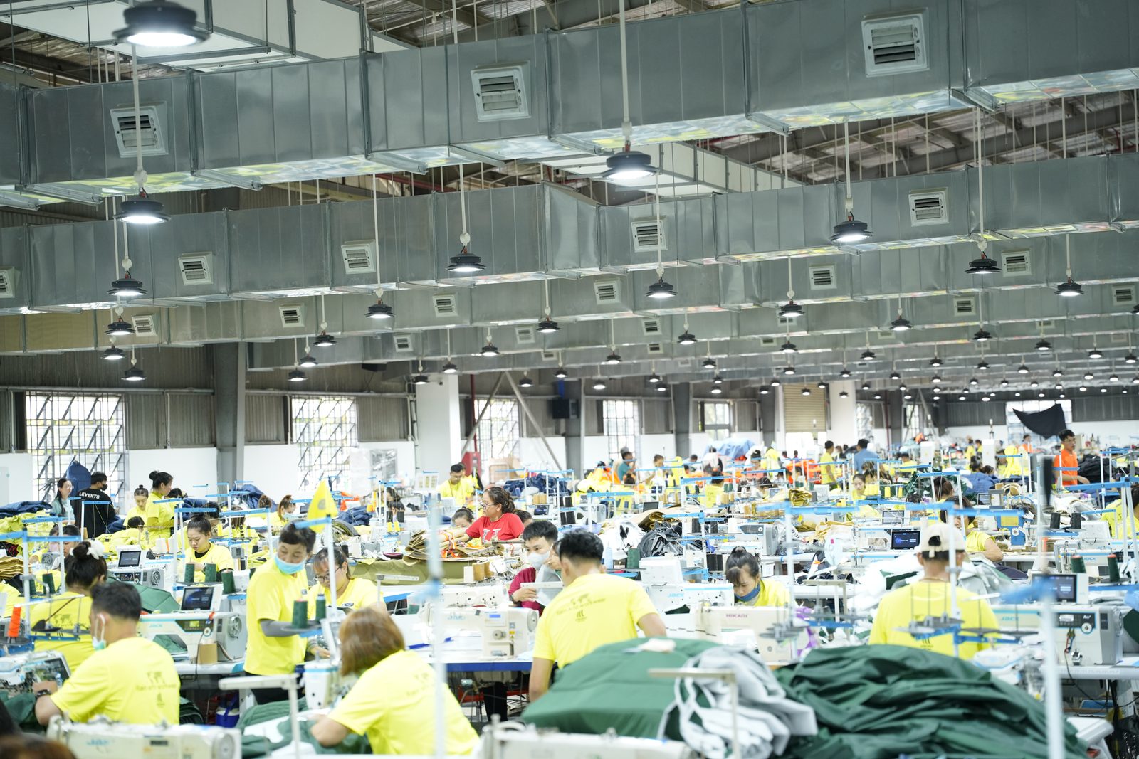 Overview of the sewing lines at Viking Vietnam