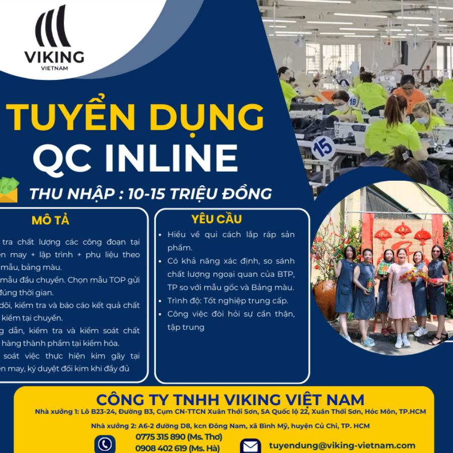 📢 TUYỂN DỤNG NHÂN VIÊN QC INLINE - THU NHẬP LÊN ĐẾN 15 TRIỆU